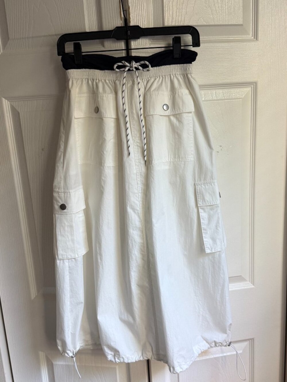 Utility drawstring skirt